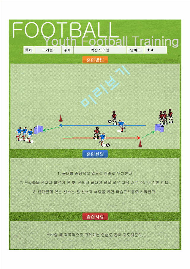 실전 유소년 축구 트레이닝 프로그램(종합)   (9 )